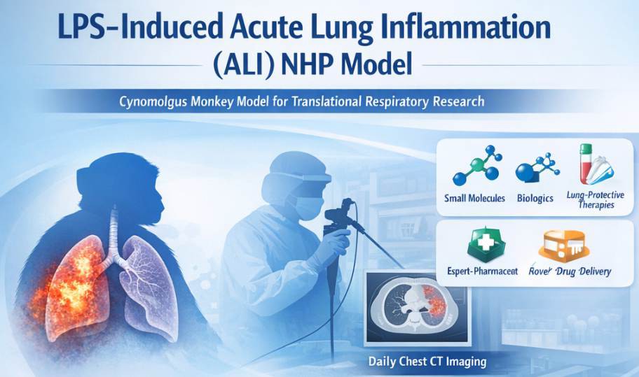 LPS-induced Acute Lung Inflammation ALI model in cynomolgus monkeys 2 LPS-induced Acute Lung Inflammation ALI model in cynomolgus monkeys 2
